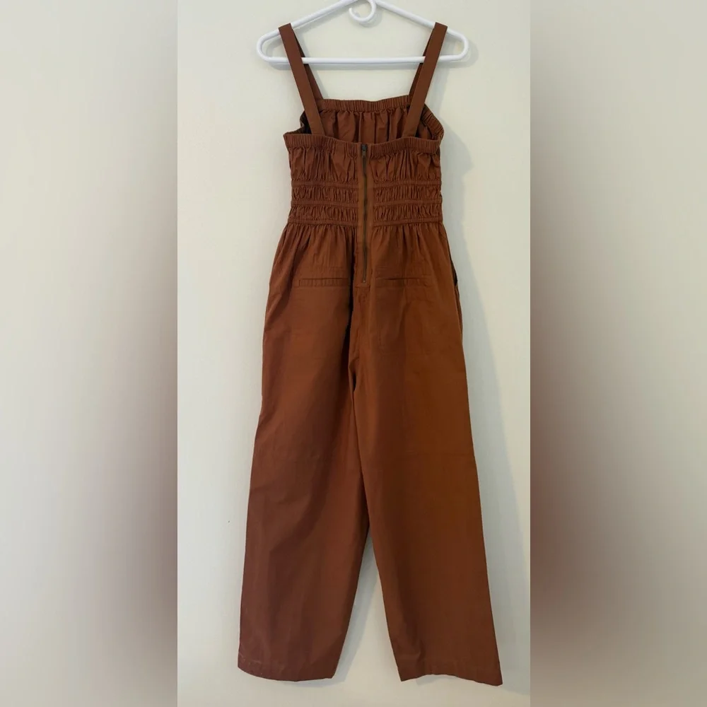 Universal Thread Cropped Rust Jumpsuit/Romper Sz S - Picture 2 of 11